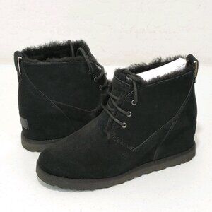 UGG Classic Femme Lace Black Winter Bootie Women's Size 8 NEW WITH BOX